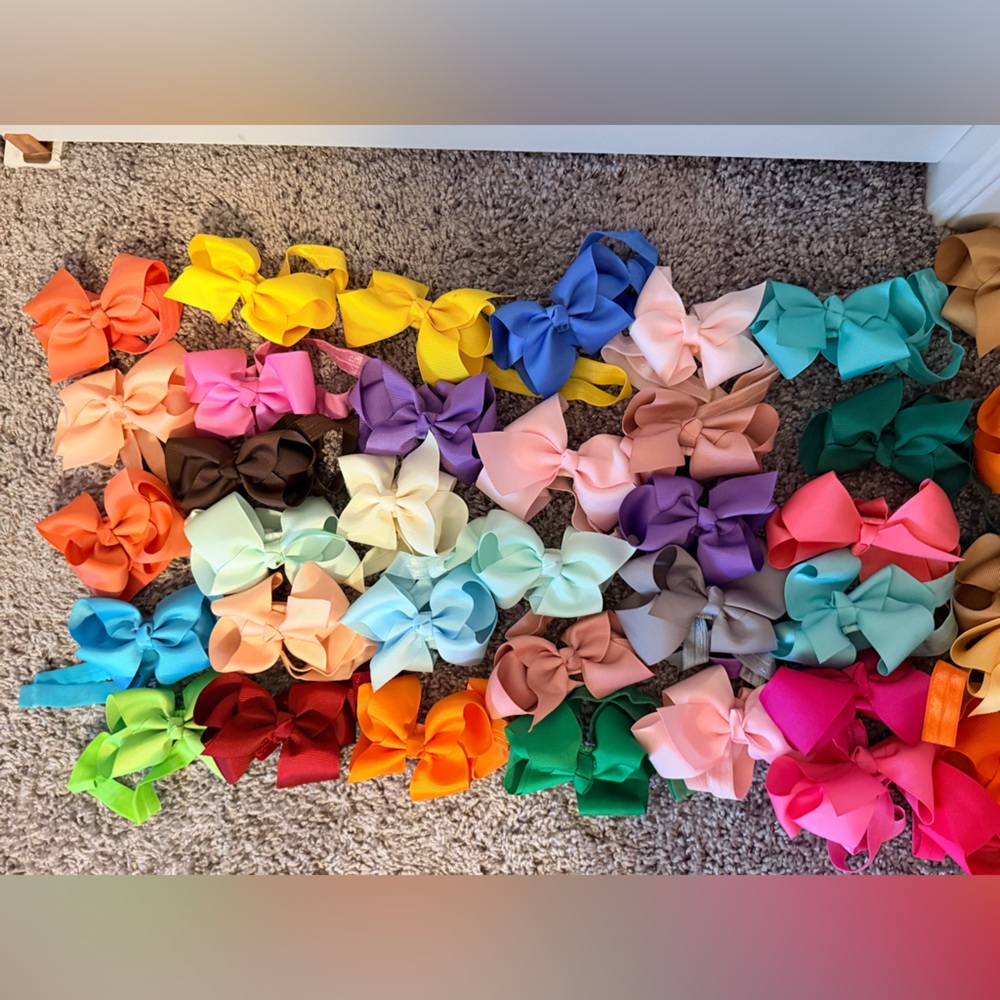 Kids Hair Bow Set - Assorted Colors